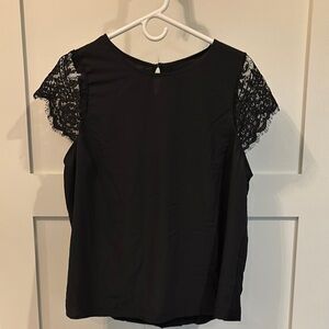 Merona • lace detail top